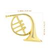 20pcs Christmas Instrument Ornaments, Mini Horn Model Pendant Hanging Decor Miniature Instrument for Xmas Tree view 2