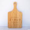 Housewarming gift New Home Gift first Home Closing gift from Realtor gift Basket Personalized cutting board Charcuterie Board (Medium, Zip Code, Bamboo) view 1