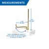 OnFireGuy 3-1/2 inch Adjustable Metal Display Stand Easel with Acrylic Base for Geodes Fossils Minerals Crystal view 3
