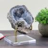 OnFireGuy 4-1/4 inch Adjustable Metal Display Stand Easel with Acrylic Base for Geodes Fossils Minerals Crystal view 2