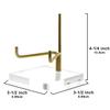 OnFireGuy 4-1/4 inch Adjustable Metal Display Stand Easel with Acrylic Base for Geodes Fossils Minerals Crystal view 3