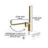 OnFireGuy 4-1/4 inch Adjustable Metal Display Stand Easel with Acrylic Base for Geodes Fossils Minerals Crystal view 4