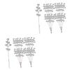 BESTOYARD 60 pcs Simulated Berry Bunches Pine Needles Berry Picks Artificial Berry twig Artificial Berry Bush Artificial Branches Vase Filler Berries Stems Small red Fruit Foam Flash view 1