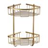 Cabilock wall mounted shelves for storage bathroom storage rack shower shower basket wall mount wall mount corner shelf European style view 1