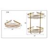 Cabilock wall mounted shelves for storage bathroom storage rack shower shower basket wall mount wall mount corner shelf European style view 2