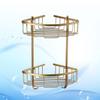 Cabilock wall mounted shelves for storage bathroom storage rack shower shower basket wall mount wall mount corner shelf European style view 3