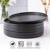 AmorArc Stoneware Dinner Plates Set of 6, 10.5 Inch Reactive Matte Glaze Ceramic Plates Set, Modern Dinnerware Dish set for Kitchen,Microwave, Dishwasher Safe, Scratch Resistant - Matte Black view 2