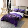 100% Organic Cotton Purple Marble Bedding Set Abstract Gold Purple Comforter Cover,Iridescent Ink Fluid Art Duvet Cover Marbling Modern Luxury Elegant Art Decorative Patchwork Quilt Cover Twin view 2