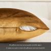 MIULEE Velvet Pillow Cover Soft Luxury Decorative Throw Pillow Cover Single Rectangle Cushion Case for Couch Sofa Bedroom Car Decor,12x20 Inch Dark Gold view 3