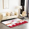 Erosebridal Boys Football Area Rug for Kids 5x7, Football Living Room Rug, Rugby Accent Rug Set for Bedroom, Red Gray view 2