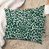 MISSUYSA Leopard Graphite Green Dot Lumbar Pillowcases Set of 2 Oriental Chinese Throw Pillow Case 20x30in Decorative Pillow Home Cotton Linen Accent Pillowcase for Home Sofa Indoor Decorations view 2