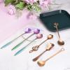 uxcell 8Pcs Heart Shape Spoons Stainless Steel 5.7 Inch Dessert Spoons Coffee Spoon Teaspoon Stirring Spoon for Tea Sugar, Silver view 4