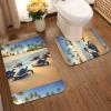 MYGANN Turtles On The Beach Non-Slip Absorbent Floor Mats Set of 2 24x35.5in for Bathroom Vacation House Christmas Housewarming Gift view 3