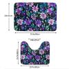 MYGANN Purple Camellia Non-Slip Absorbent Floor Mats Set of 2 24x35.5in for Bathroom Vacation House Christmas Housewarming Gift view 2
