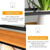 Ceiling Mount shelves Grid Pot Pan Rack Hanger Organiser Kitchen Storage Shelf Tray Holder 60/80/100/120/140cm, Flower Pot Stand Wine Holder Wrought Iron Hanging Racking ( Size : 120x25x15cm ) view 3