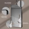 Yopappol Large Wall Mirror, Ceiling Mounted Mirror with Black Metal Frame and Boom - Boom can be Customized, Rectangle Wall Hanging Mirror for Living Room & Bedroom (Size : 40cmx70cm) view 3