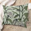 MISSUYSA Green White Chinoiserie Floral Pillow Cover Set of 2 Traditional Oriental Rectangle Lumbar Pillow Case 20x30in Cotton Linen Exotique Throw Pillow Cover for Sofa Car Couch view 2