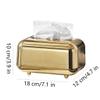 PEKJI Pretty Desktop Tissue Box Cover Rectangular Rectangular Luxury Tissue Holders Storage Napkin Holder for Bathroom Kitchen Bedroom Practical view 2