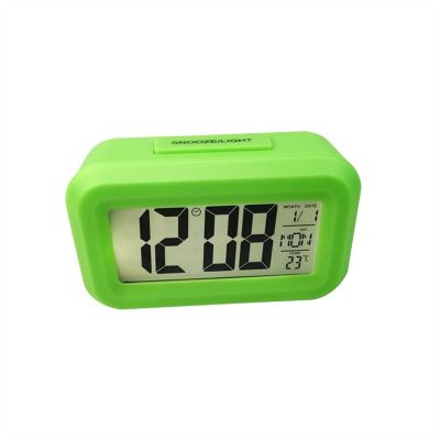 Alarm Clock Modern Home Desk Digital Clock Snooze Alarm for Bedrooms Bedside Kids Adults Home Decoration, Green Clocks for Bedside