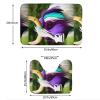 MYGANN Colorful Cow's Head Non-Slip Absorbent Floor Mats Set of 2 24x35.5in for Bathroom Vacation House Christmas Housewarming Gift view 2