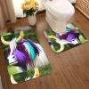 MYGANN Colorful Cow's Head Non-Slip Absorbent Floor Mats Set of 2 24x35.5in for Bathroom Vacation House Christmas Housewarming Gift view 3