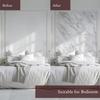 Very Berry Sticker Marble Contact Paper (White Matte, 39" x 118", 1 Pack) Premium Peel and Stick Wallpaper for Countertop, Bathroom Vanities & Cabinets, Renter Friendly, Waterproof Vinyl view 4