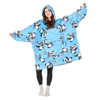 Tirrinia Oversized Blanket Hoodie, Wearable Fluffy Sherpa Blanket, Cozy Sweatshirt Blanket Gift for Adult Women Men Girlfriend