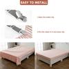 Bozenu Bed Sheet Straps, Upgrade Fitted Bed Sheet Holders for Corners, Non Slip Sheet Clips Grey 4Pcs view 4