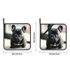 8 x 8in Adorable French Bulldog Print Hot Pads Sets, Non Slip Heat Resistant Pot Holder, for Baking Cooking Kitchen view 4