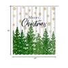 AMFD Merry Christmas Shower Curtain Green Xmas Tree Gold Snowflake Winter Holiday Happy New Year Fabric Bathroom Curtain Set with Hooks(47" Wx70 H) view 4