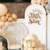 CANTLY Here Comes The Son Decal - Baby Shower Party Decoration Supplies, Welcome Little Man Decors, Gender Reveal Party, 1st Birthday Party Supplies,Here Comes The Sun Baby Wall Sticker view 4