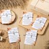 Thyle 50 Set Boho Baby Shower Favors for Guests Adjustable Bracelets with Message from The Bump Card Footprints Charm Baby Shower Bracelets for Gender Reveal Thank You Gifts view 4