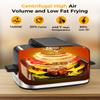 Joy Pebble Indoor Grill with Air Fry, 5-IN-1 Electric Smart Air Fryer Grill Combo, Stainless Steel with Air Grill, Air Fryer, Roast, Bake, Dehydrate, Beef & Fries, 5QT Large Capacity Smokeless, Black view 3