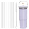 Bubrike Replacement Straws Compatible with Stanley IceFlow Flip Straw Tumbler 30 oz,64 oz-Accessories included 6 Straws,1 Cleaning Brush(Not For Stanley Ice Flow 2.0 Flip Tumbler 30 oz,64 oz) view 1