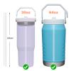 Bubrike Replacement Straws Compatible with Stanley IceFlow Flip Straw Tumbler 30 oz,64 oz-Accessories included 6 Straws,1 Cleaning Brush(Not For Stanley Ice Flow 2.0 Flip Tumbler 30 oz,64 oz) view 2