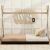 Wetiny Twin Size Tent Floor Bed with Triangle Structure view 3