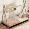 Wetiny Twin Size Tent Floor Bed with Triangle Structure view 4