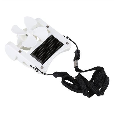 Solar Cap Clip Fan - Mini Portable Solar Powered Hat Fan, Solar Powered Hat Fan, 1000W Mini Portable Clip Fan for Outdoor Sports, Hiking, Camping with Durably Plastic and Solar Panel