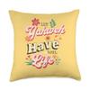 Bible Verse Shirts Let Yahweh Have Your Life Throw Pillow, 18x18, Multicolor view 1