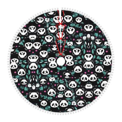 Festive Tree Skirt - Waterproof - Perfect for Christmas, Halloween, and New Year Celebrations! Panda Cute face