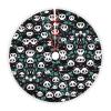 Festive Tree Skirt - Waterproof - Perfect for Christmas, Halloween, and New Year Celebrations! Panda Cute face view 1