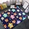 CAFCIOYG Star Rug for Girls Bedroom - Cartoon Cat Rug for Bedroom Kids Room Decor Star Cat Carpet for Playroom Living Room Decor 2'5''4' view 1