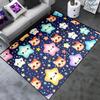 CAFCIOYG Star Rug for Girls Bedroom - Cartoon Cat Rug for Bedroom Kids Room Decor Star Cat Carpet for Playroom Living Room Decor 2'5''4' view 3