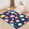 CAFCIOYG Star Rug for Girls Bedroom - Cartoon Cat Rug for Bedroom Kids Room Decor Star Cat Carpet for Playroom Living Room Decor 2'5''4' view 4