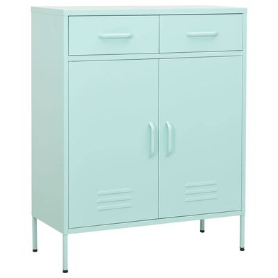 AJSEOYBS Storage Cabinet,Steel Storage Cabinets for Office,Entrance Hall Cabinet Suitable for Bedroom, Office, Study, Living Room, Garage Mint 31.5"X13.8"X40" Steel