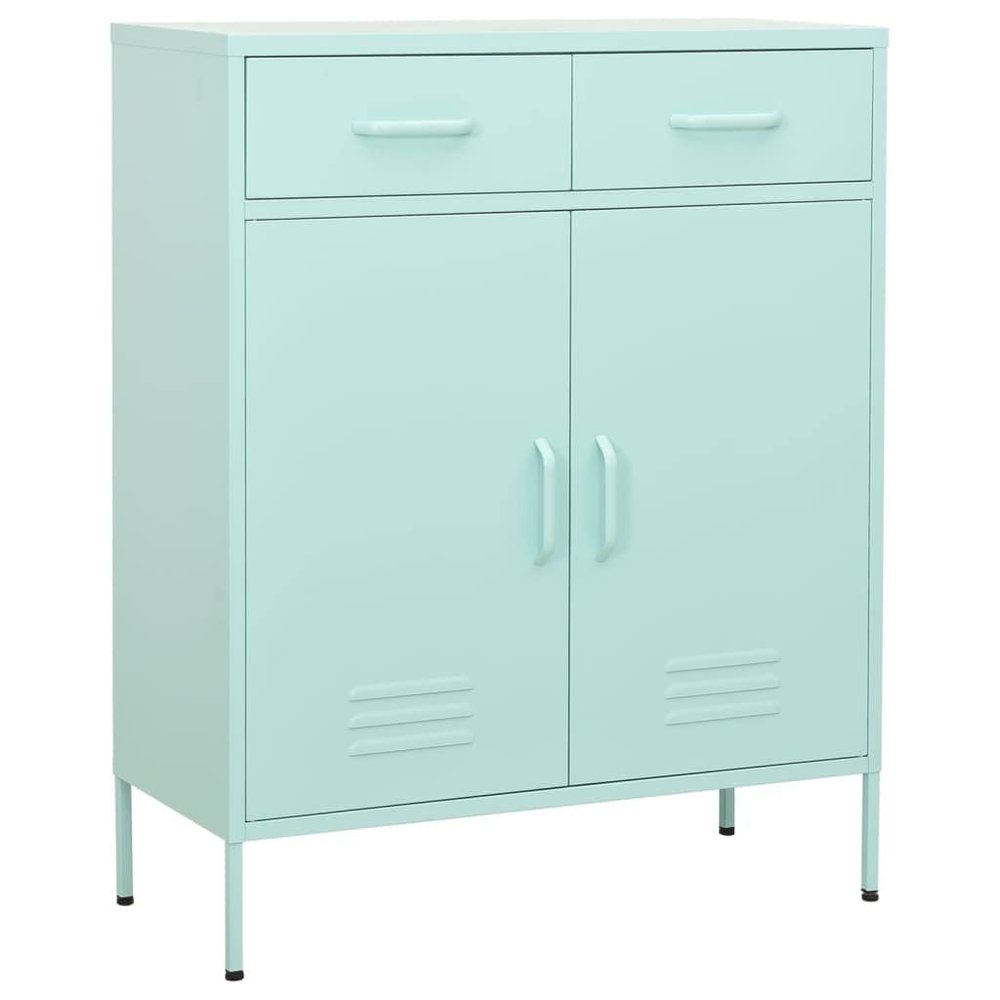 AJSEOYBS Storage Cabinet,Steel Storage Cabinets for Office,Entrance Hall Cabinet Suitable for Bedroom, Office, Study, Living Room, Garage Mint 31.5"X13.8"X40" Steel