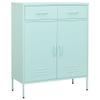 AJSEOYBS Storage Cabinet,Steel Storage Cabinets for Office,Entrance Hall Cabinet Suitable for Bedroom, Office, Study, Living Room, Garage Mint 31.5"X13.8"X40" Steel view 1