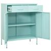 AJSEOYBS Storage Cabinet,Steel Storage Cabinets for Office,Entrance Hall Cabinet Suitable for Bedroom, Office, Study, Living Room, Garage Mint 31.5"X13.8"X40" Steel view 4