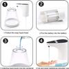 KouRy 500ml Automatic Soap Dispenser - Touchless Hands Free Soap Pump Liquid Dispenser with 0.26s Infrared Motion Sensor,Hand Soap Dispenser for Bathroom or Kitchen view 3