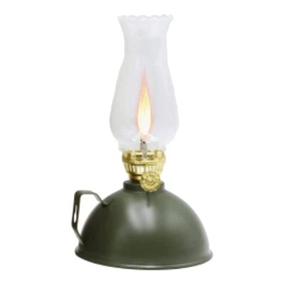 Classic Oil Lamp Glass Hurricane Lamp Tin Oil Can with Handle Kerosene Lamp Indoor Use Home Decor Lighting Oil Lamp Vintage Hurricane Lantern Portable